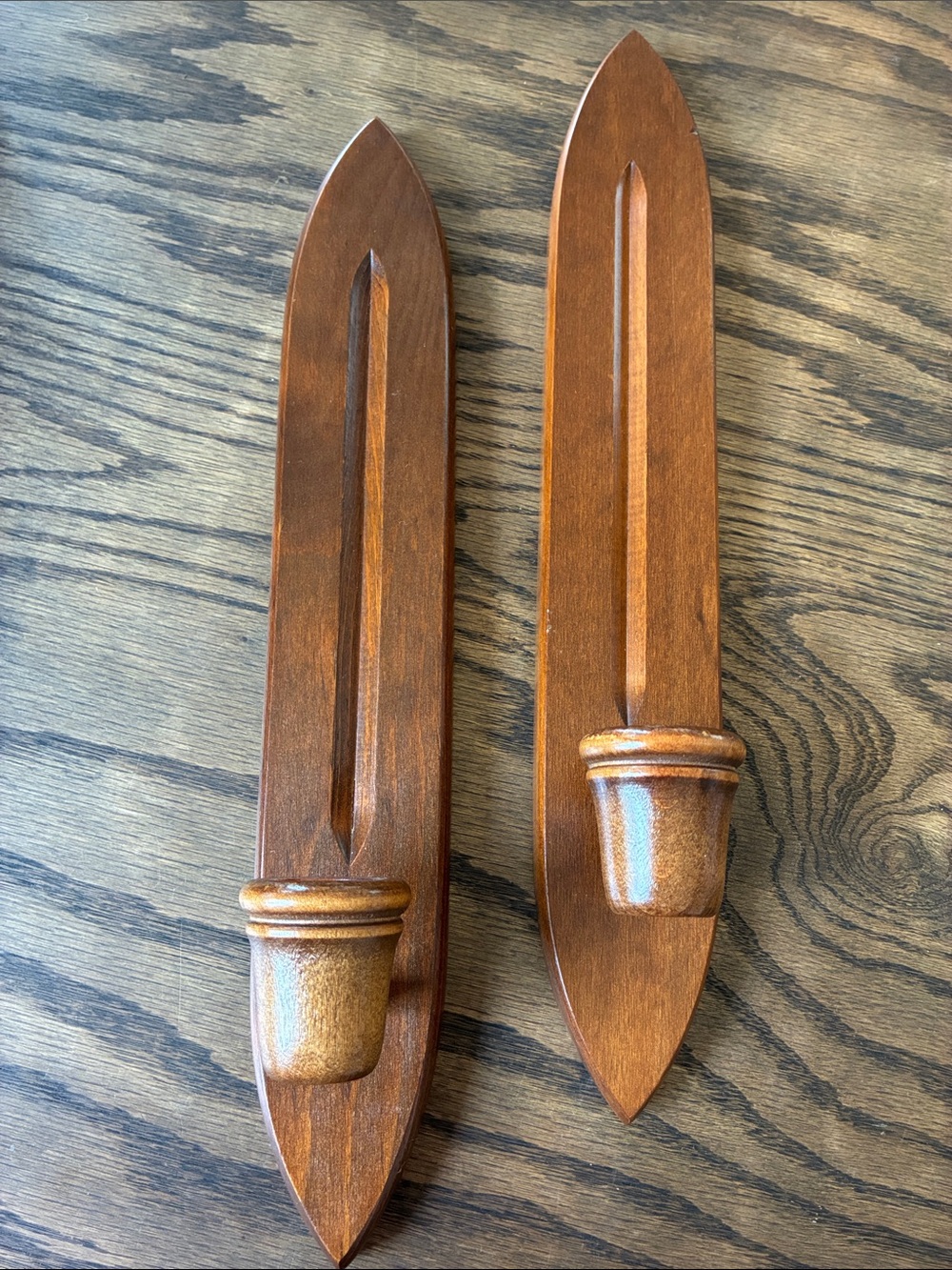 Wooden Wall Sconce